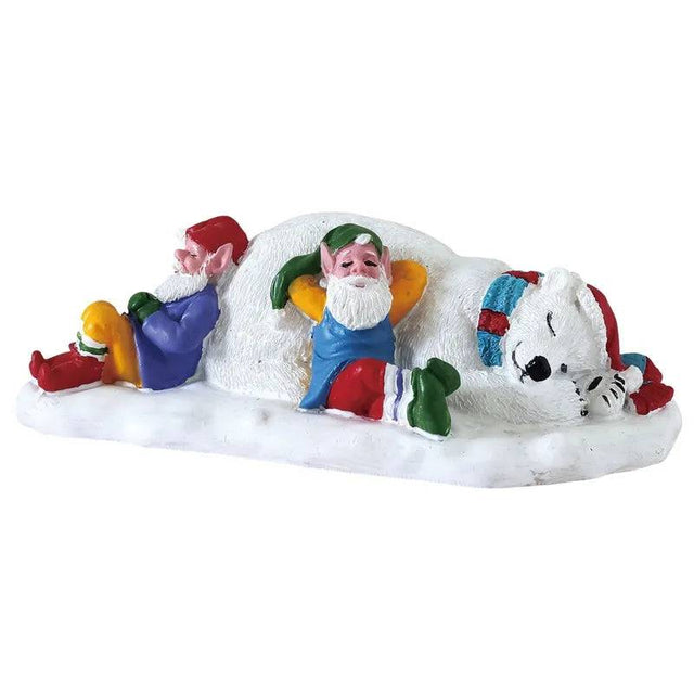 Taking a Break Lemax Christmas Village Figurine - Mill Race Garden Centre
