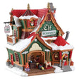 The Elf Workshop Lemax Christmas Village Illuminated Building - Mill Race Garden Centre