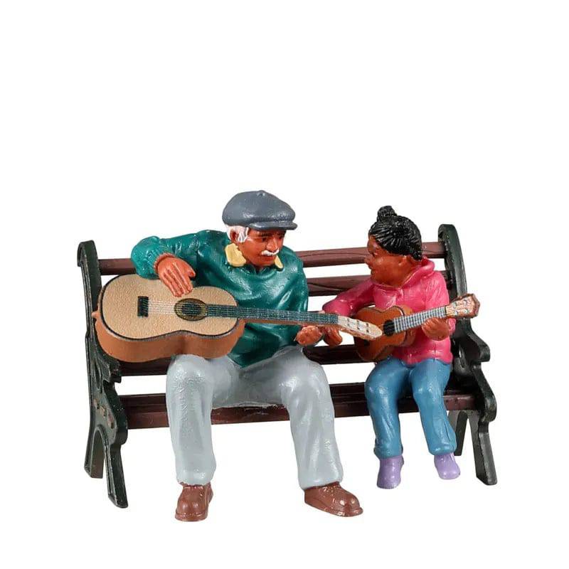 The Music Lesson Lemax Christmas Village Figurine - Mill Race Garden Centre