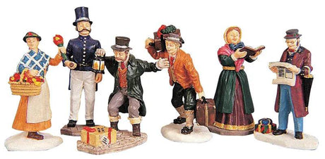 Towns Folk Figures Lemax Christmas Village Figurines - Mill Race Garden Centre