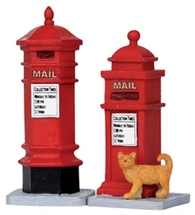 Lemax Victorian Mailboxes Christmas Village accessory featuring detailed, vintage-style mailboxes for holiday village display.