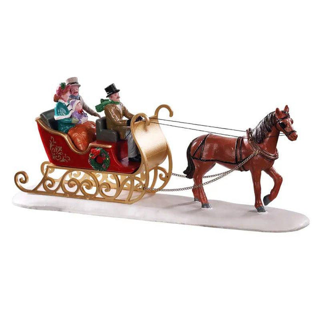 Victorian Sleigh Ride Lemax Christmas Village Table Accent - Mill Race Garden Centre