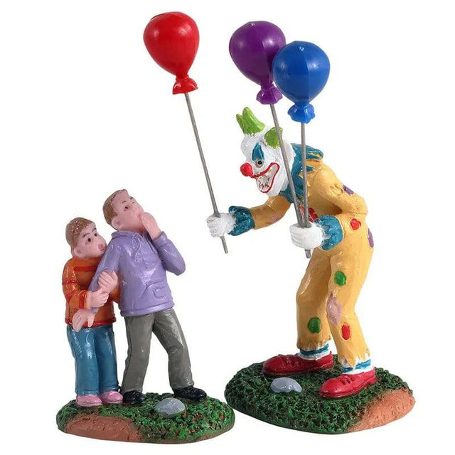 Creepy Balloon Seller Set Of 2 Lemax Spooky Town Figurine - Mill Race Garden Centre
