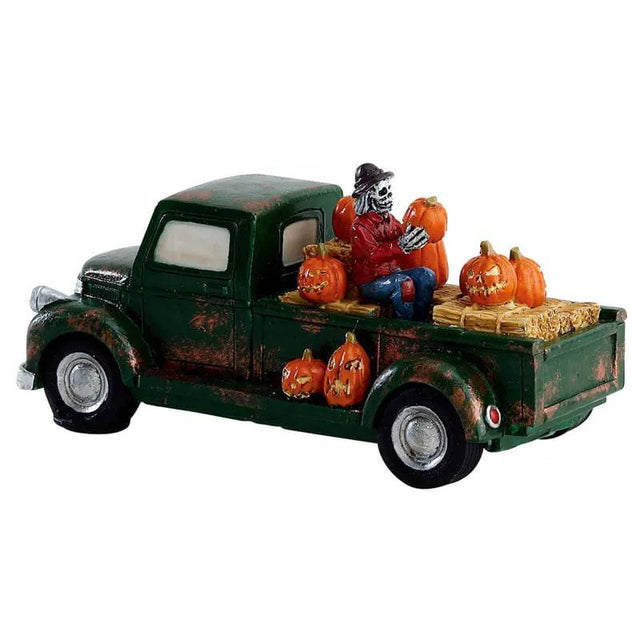 Pumpkin Pickup Truck Lemax Spooky Town Table Accent - Mill Race Garden Centre