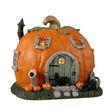 Lemax Spooky Town Pumpkin Cottage table accent featuring a spooky pumpkin-themed cottage for festive Halloween decor.