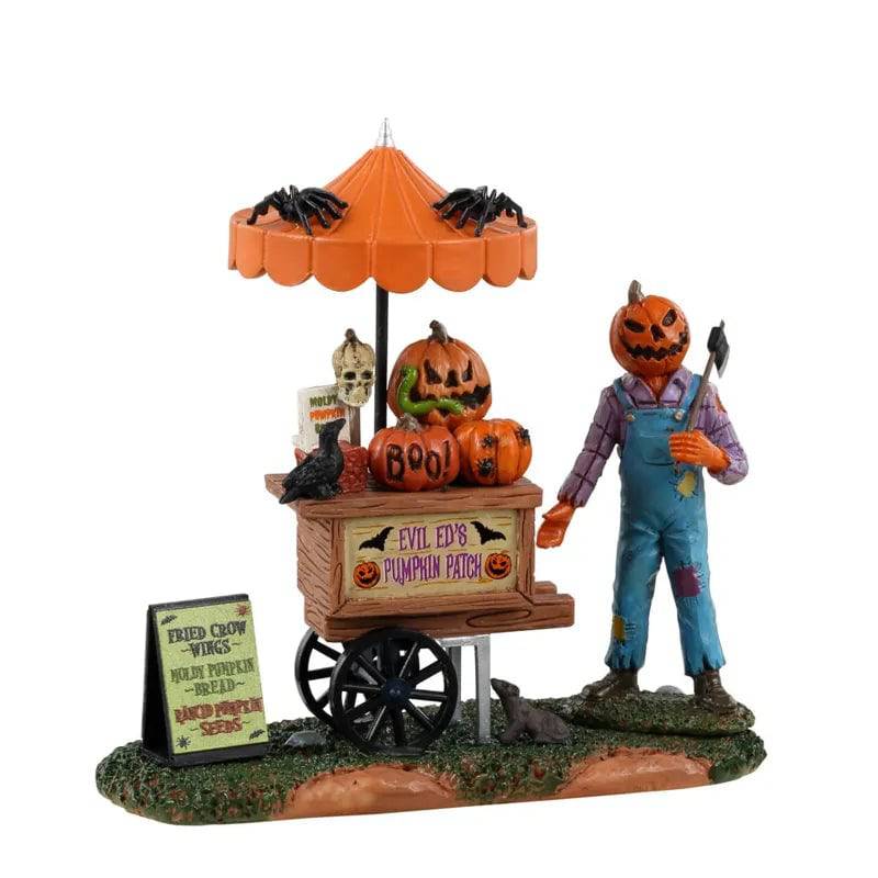 Pumpkin Patch Vendor Lemax Spooky Town Figurine - Mill Race Garden Centre