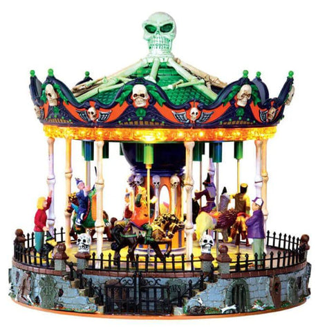 Scary-Go-Round With 4.5V Adaptor Lemax Spooky Town Sights and Sounds - Mill Race Garden Centre