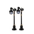 Skeleton Deco Lamp Set Of 2 Lemax Spooky Town Lighted Accessory - Mill Race Garden Centre