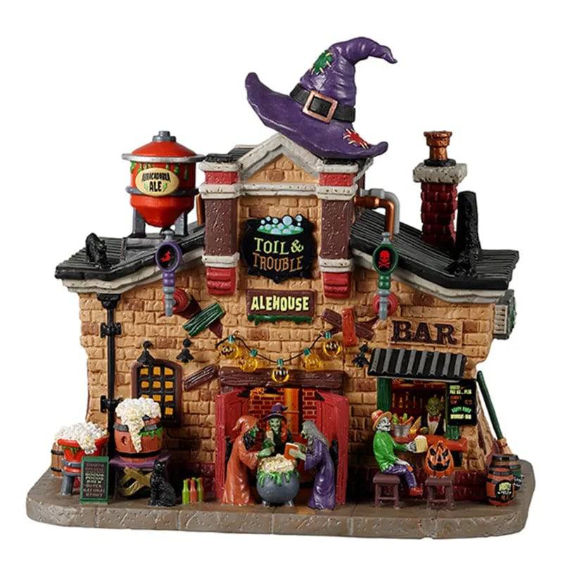 Toil and Trouble Alehouse Lemax Spooky Town Lighted Building