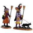 Witches Night Out Set Of 2 Lemax Spooky Town Figurine - Mill Race Garden Centre