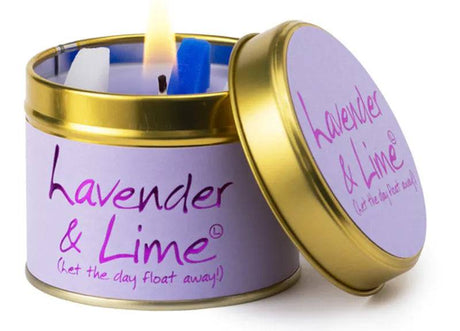 Scented Candle Tin Lavender & Lime - Mill Race Garden Centre