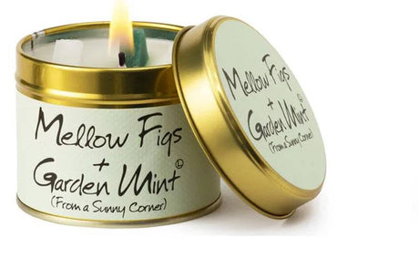 Scented Candle Tin Mellow Figs & Garden Mint - Mill Race Garden Centre