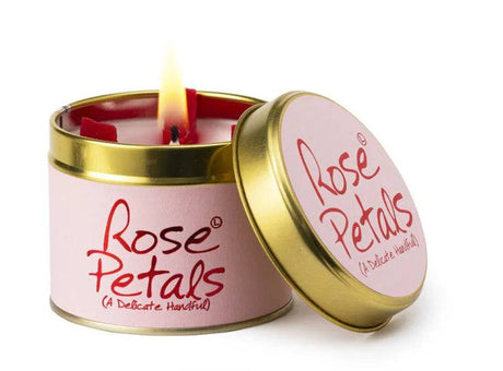 Scented Candle Tin Rose Petals - Mill Race Garden Centre