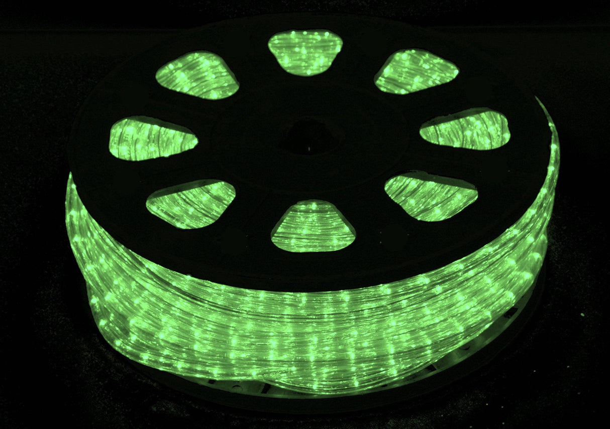 50m Rope LED Green Static Lights