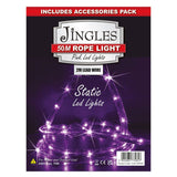 Jingles 50m Rope LED Purple Static Lights