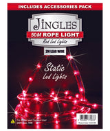 50m Rope LED Red Static Lights