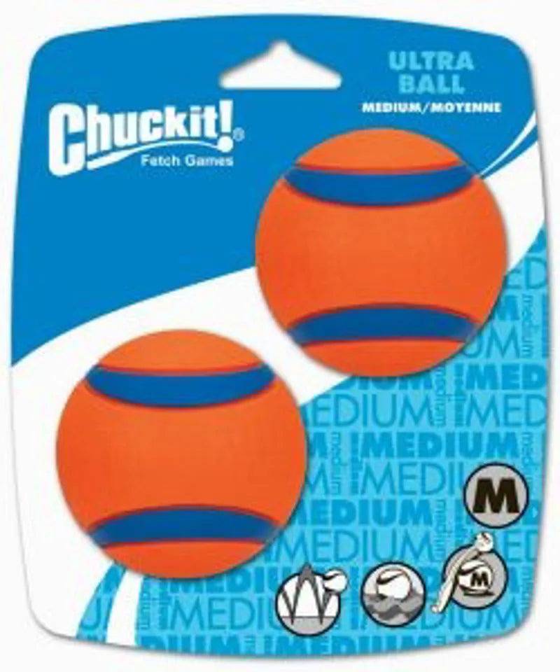 Chuckit Ultra Ball 2 Pack  Medium 6.5cm