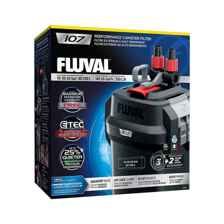 Fluval 107 Performance Canister Filter - Mill Race Garden Centre