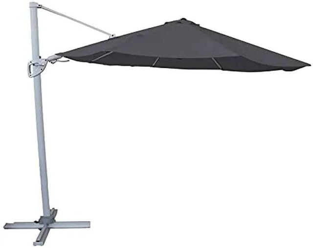 Hartman Pacific Round Cant Parasol Grey - Mill Race Garden Centre