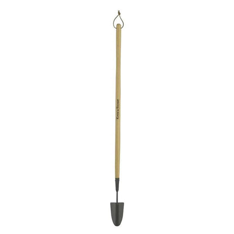 Kent  and  Stowe Carbon Steel Long Handled Trowel - Mill Race Garden Centre