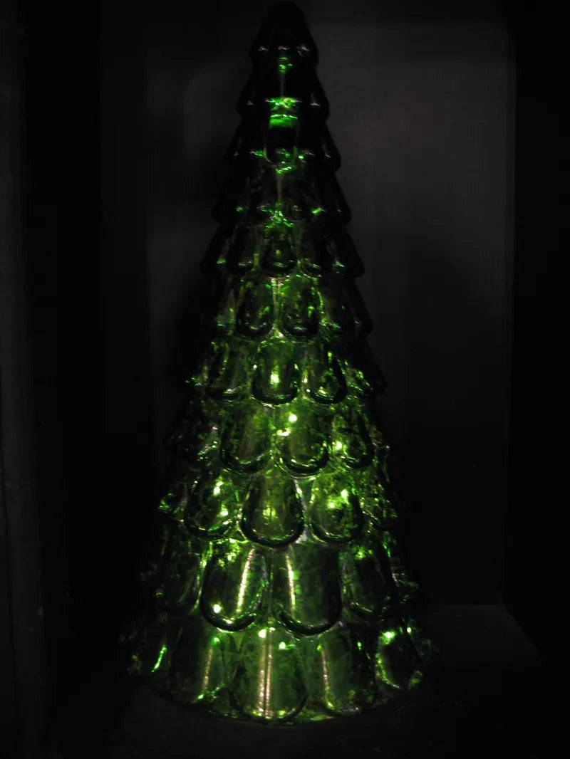 Magical Green Cone Tree with LED Lights Large by Fountasia