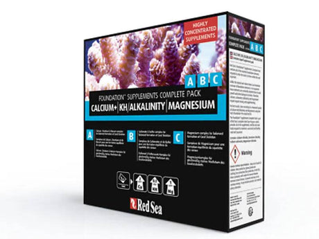 Red Sea Reef Foundation Liquid Supplement  Complete Pack A B C - Mill Race Garden Centre