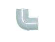 White 90 degree elbow for 0.5 inch bore PVC-U pipe - Mill Race Garden Centre