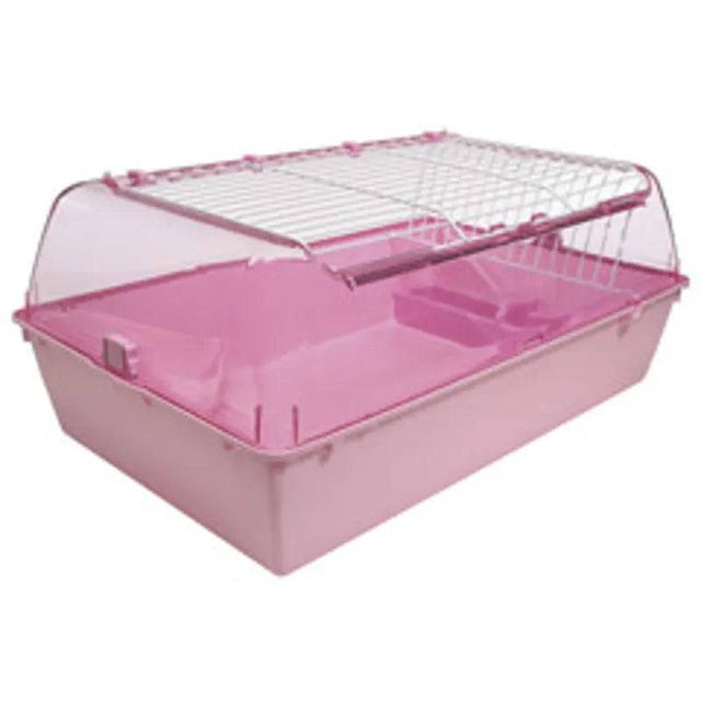 Zoozone Small Animal Cage Medium Pink - Mill Race Garden Centre