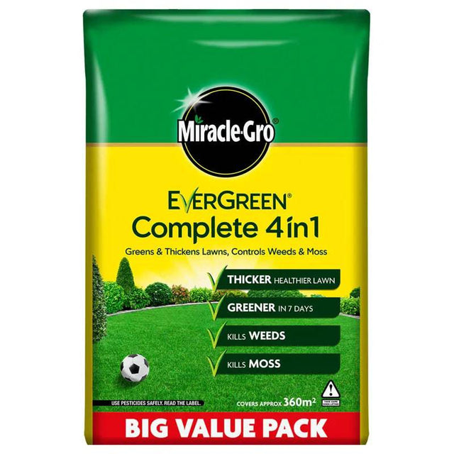 Evergreen Miracle-Gro Complete 4-in-1 12.6kg 360m2 - Mill Race Garden Centre