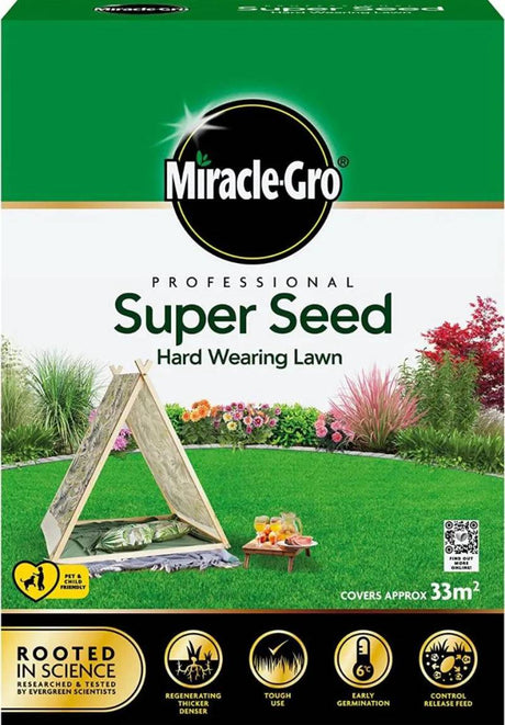 MIRACLE-GRO SUPER SEED HARD WEAR 33M2 - Mill Race Garden Centre