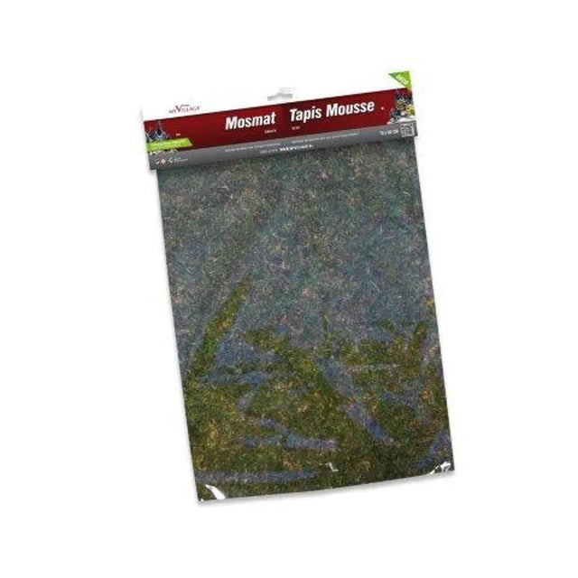 Moss Mat Green 70x50cm My Village Decorative Mat - Mill Race Garden Centre