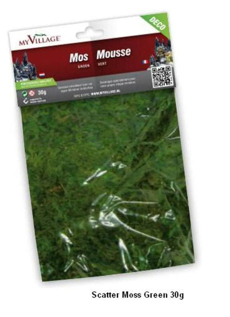 Scatter Moss Green 30g Bag My Village Decorative Material - Mill Race Garden Centre