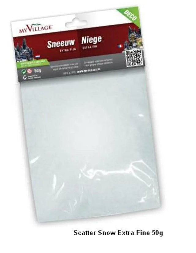 Scatter Snow Extra Fine 50g Bag My Village Decorative Material - Mill Race Garden Centre