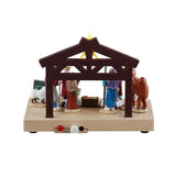 Lemax Nativity Play table accent with figures and stable for Christmas village display, battery-operated 4.5V holiday decoration