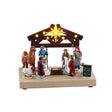 Lemax Nativity Play table accent with figures and stable scene for Christmas village display.