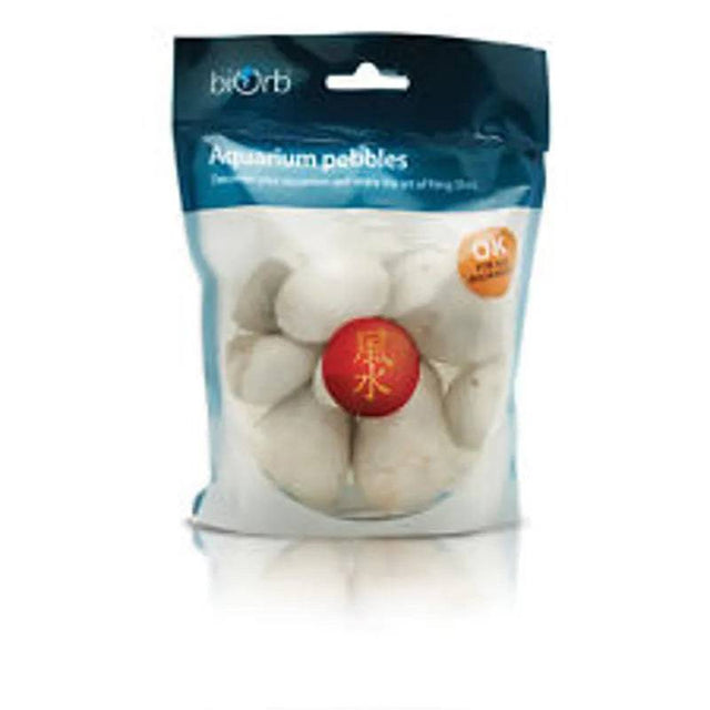 BiOrb White Aquarium Marble Pebble Pack - Mill Race Garden Centre