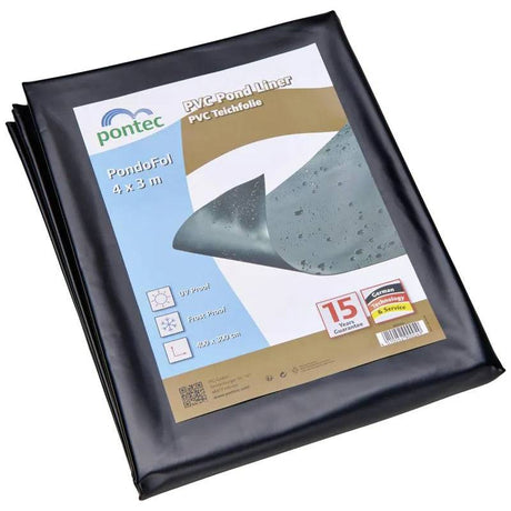 Pontec Black Pre-Packed 0.5 mm / 4 x 3 m - Mill Race Garden Centre