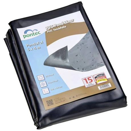 Pontec Black Pre-Packed 0.5 mm / 5 x 4 m - Mill Race Garden Centre