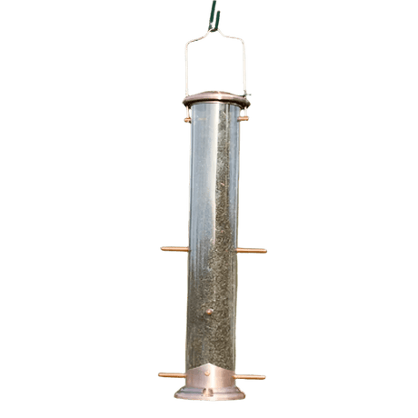 Panacea Products Brushed Copper 6-Port Nyjer Finch Feeder - Mill Race Garden Centre