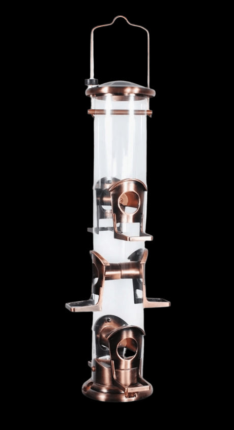 Panacea Products Brushed Copper 6-Port Seed Feeder - Mill Race Garden Centre