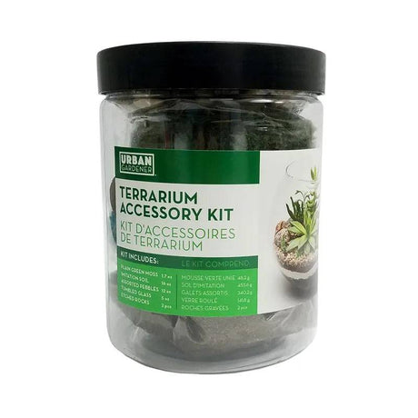 Terrarium & Succulent Accessory Starter Jar Kit includes Moss Soil & D - Mill Race Garden Centre