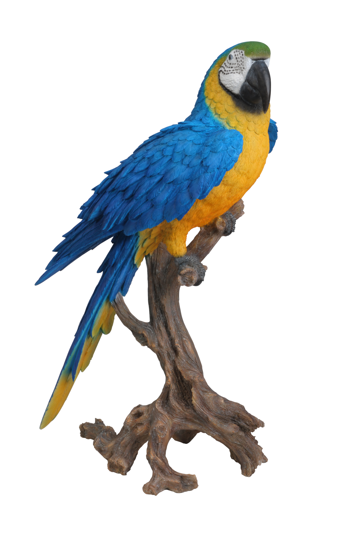 Vivid Arts Yellow Macaw Perched Resin Ornament