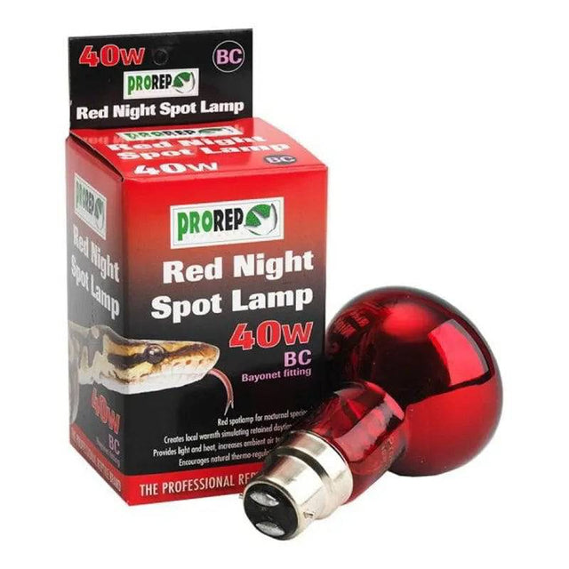 PR Red Night Spotlamp 40W BC - Mill Race Garden Centre