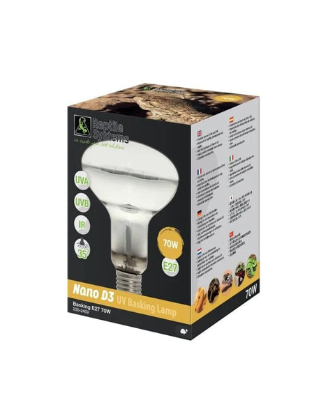 RS D3 UV Basking Lamp Mini 70w - Mill Race Garden Centre