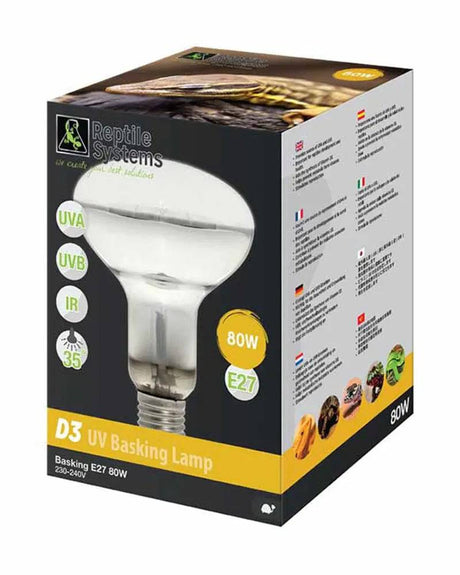 RS D3 UV Basking Lamp Mini 80w - Mill Race Garden Centre