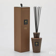 EDG Enzo De Gasperi Italian leather reed diffuser bottle in a luxury gift box, 150ml, with warm tonka and clove fragrance.