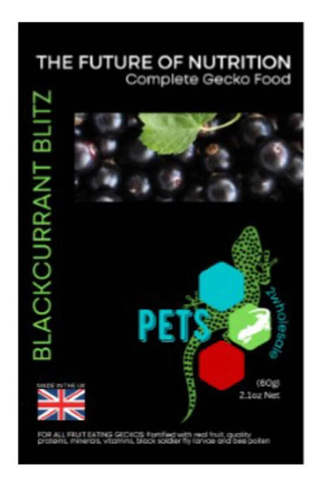 Gecko Diet - Blackcurrant Blitz 200g Pack - Mill Race Garden Centre