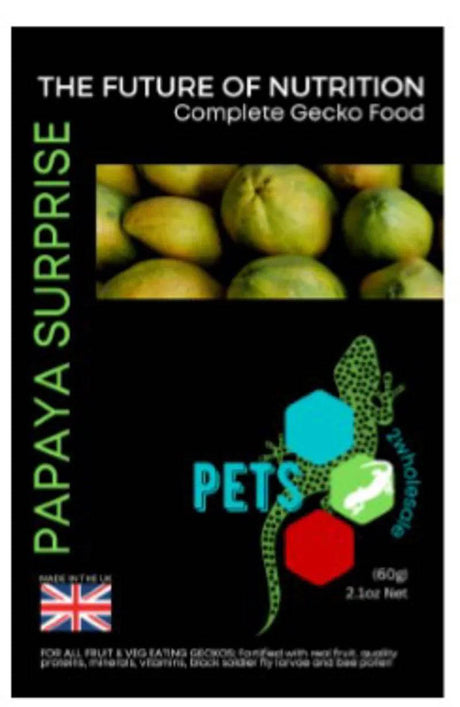 Gecko Diet - Papaya surprise 200g Pack - Mill Race Garden Centre