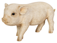 Pink resin pig ornament from Vivid Arts Pet Pals collection, detailed depiction of a micro pig for decorative display.