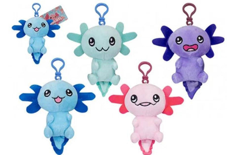 10cm Sitting Chibi Axolotl Clip On Assorted Colours - Mill Race Garden Centre